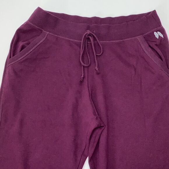 🔥Victoria secret sweatpants    women’s sz Medium  New burgundy - Picture 3 of 6